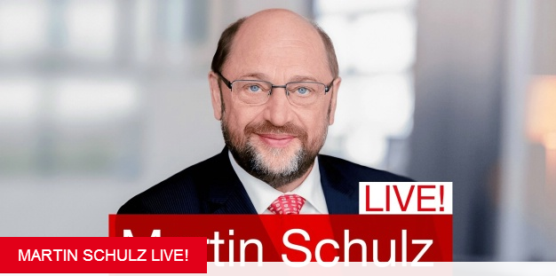 Martin Schulz auf dem Römerberg am 25. August 2017